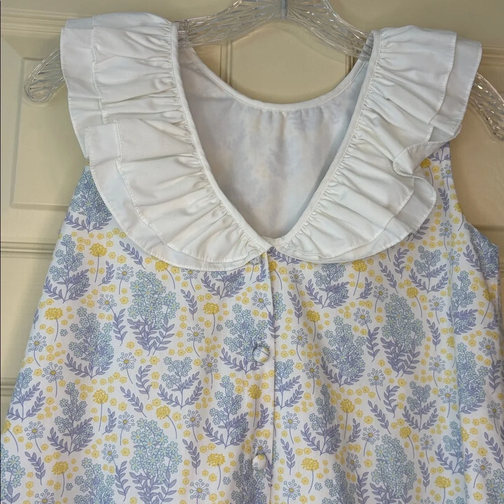 Shrimp and Grits Girls Ruffled Floral Sundress Spring Summer size 10